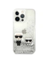 Kup Etui Karl Lagerfeld KLHCP13XGKCS Apple iPhone 13 Pro Max srebrny/silver hardcase Liquid Glitter Karl&Choupette - KLD694SLV - {ean13} - Sklep Home Screen