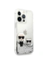 Kup Etui Karl Lagerfeld KLHCP13XGKCS Apple iPhone 13 Pro Max stříbrný/silver hardcase Liquid Glitter Karl&Choupette - KLD694SLV - {ean13} - Sklep Home Screen