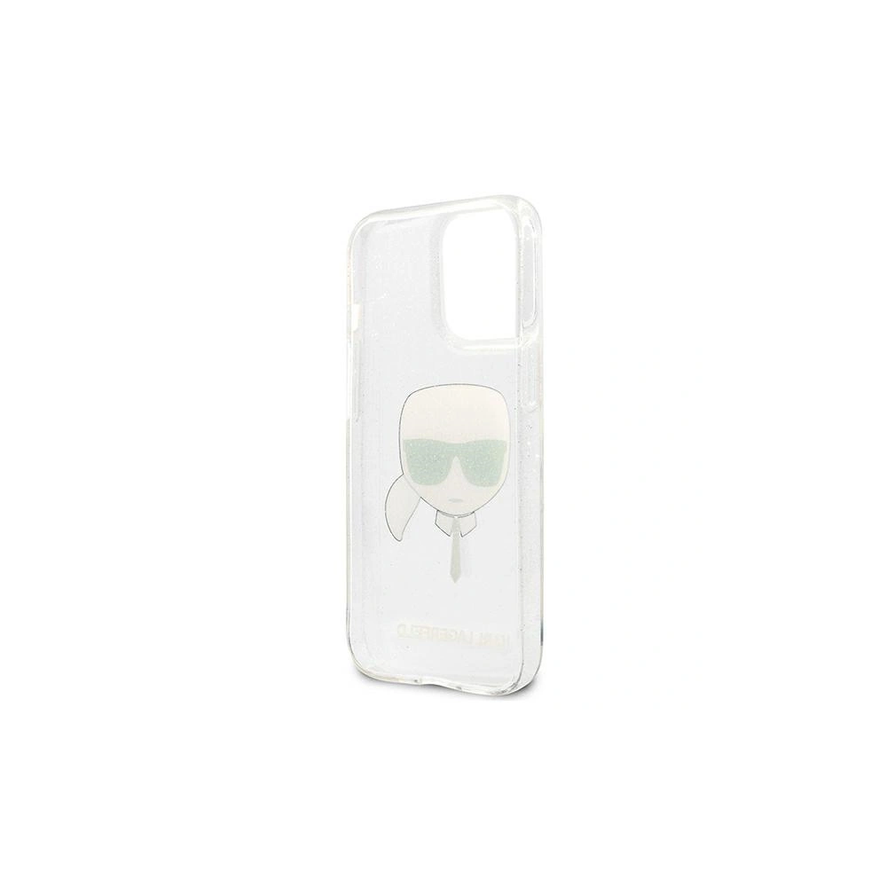 Etui Karl Lagerfeld KLHCP13XKHTUGLS Apple iPhone 13 Pro Max srebrny/silver hardcase Glitter Karl`s Head