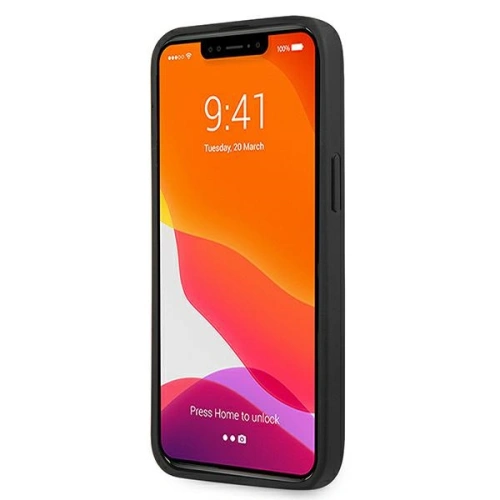 Buy Karl Lagerfeld KLHCP13XSAKHBK Apple iPhone 13 Pro Max black hardcase Saffiano Ikonik Karl`s Head - KLD696BLK - {ean13} - Home Screen Store Europe
