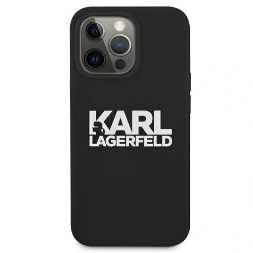 Kup Etui Karl Lagerfeld KLHCP13XSLKLRBK Apple iPhone 13 Pro Max Silicon Stack Logo negru/black - KLD697BLK - {ean13} - Sklep Home Screen
