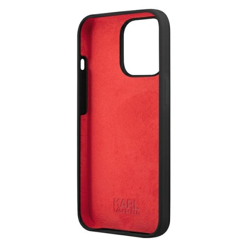 Kup Etui Karl Lagerfeld KLHCP13XSLKLRBK Apple iPhone 13 Pro Max Silicon Stack Logo negru/black - KLD697BLK - {ean13} - Sklep Home Screen