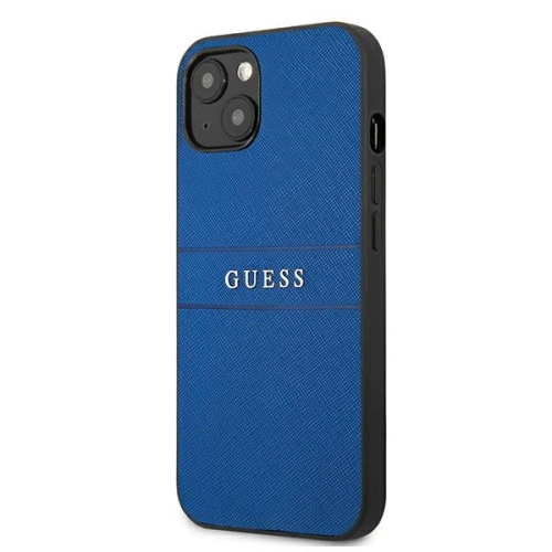 Kup Etui Guess GUHCP13SPSASBBL Apple iPhone 13 mini albastru Saffiano Strap - GUE1336BLU - {ean13} - Sklep Home Screen