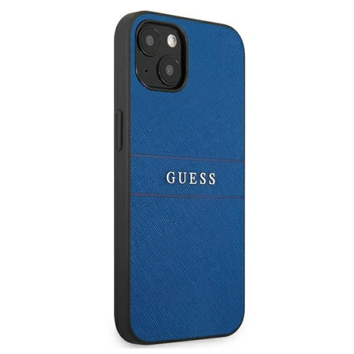 Kup Etui Guess GUHCP13SPSASBBL Apple iPhone 13 mini albastru Saffiano Strap - GUE1336BLU - {ean13} - Sklep Home Screen