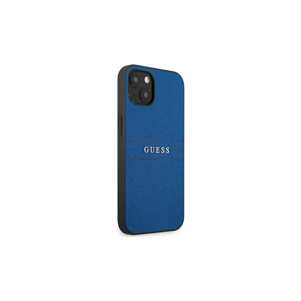 Etui Guess GUHCP13SPSASBBL Apple iPhone 13 mini niebieski/blue Saffiano Strap