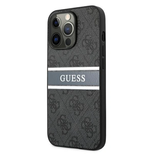 Kup Case Guess GUHCP13X4GDGR Apple iPhone 13 Pro Max grau/grey hardcase 4G Stripe - GUE1337GRY - {ean13} - Sklep Home Screen