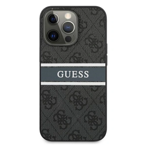 Kup Case Guess GUHCP13X4GDGR Apple iPhone 13 Pro Max grau/grey hardcase 4G Stripe - GUE1337GRY - {ean13} - Sklep Home Screen