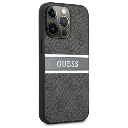 Kup Case Guess GUHCP13X4GDGR Apple iPhone 13 Pro Max grau/grey hardcase 4G Stripe - GUE1337GRY - {ean13} - Sklep Home Screen