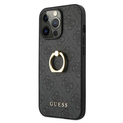 Kup Etui Guess GUHCP13X4GMRGR Apple iPhone 13 Pro Max šedý/grey hardcase 4G s kroužkem na stojánek - GUE1339GRY - {ean13} - Sklep Home Screen