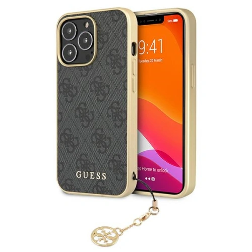 Kup Etui Guess GUHCP13XGF4GGR Apple iPhone 13 Pro Max szürke/grey hardcase 4G Charms Collection - GUE1340GRY - {ean13} - Sklep Home Screen