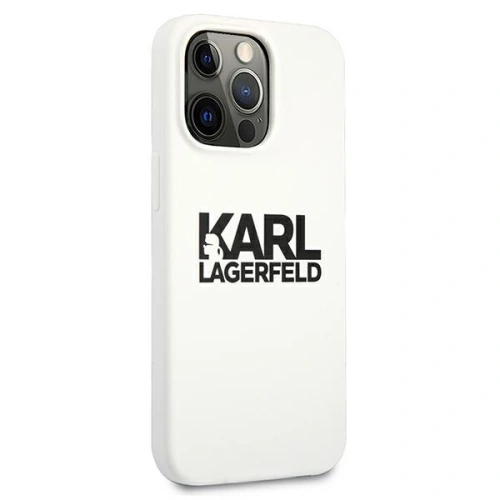 Kup Etui Karl Lagerfeld KLHCP13XSLKLWH Apple iPhone 13 Pro Max Silicone Stack Logo bílý/white - KLD698WHT - {ean13} - Sklep Home Screen