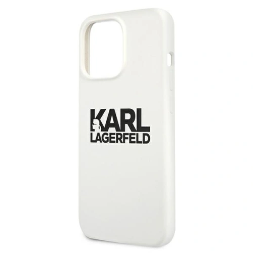 Kup Etui Karl Lagerfeld KLHCP13XSLKLWH Apple iPhone 13 Pro Max Silicone Stack Logo bílý/white - KLD698WHT - {ean13} - Sklep Home Screen