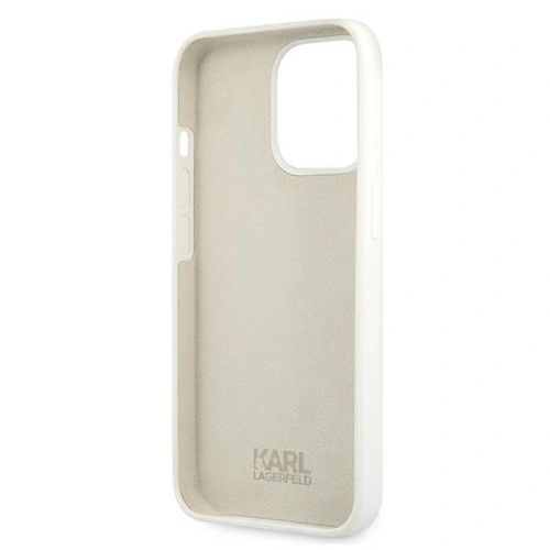 Kup Etui Karl Lagerfeld KLHCP13XSLKLWH Apple iPhone 13 Pro Max Silicone Stack Logo bílý/white - KLD698WHT - {ean13} - Sklep Home Screen