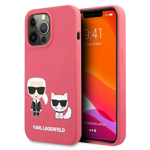 Kup Etui Karl Lagerfeld KLHCP13XSSKCP Apple iPhone 13 Pro Max hardcase roz/roz Silicon Karl & Choupette - KLD699PNK - {ean13} - Sklep Home Screen