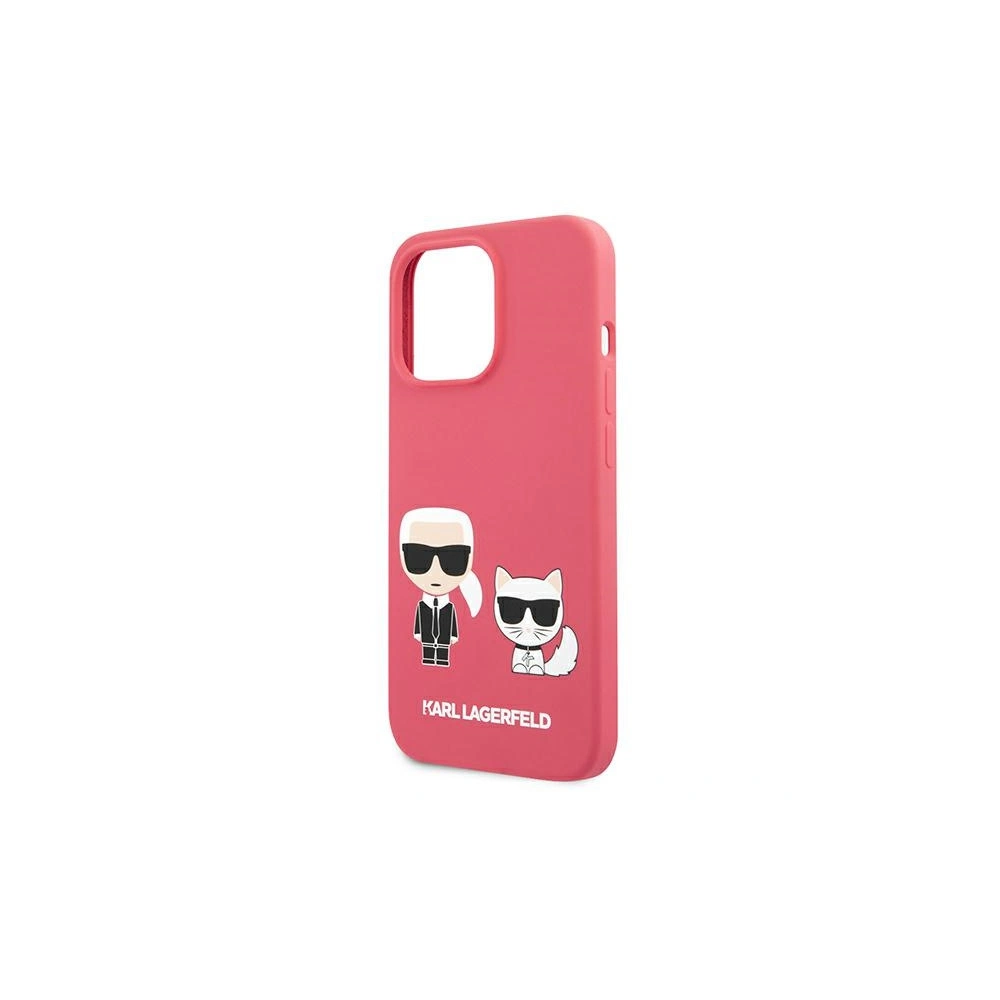 Etui Karl Lagerfeld KLHCP13XSSKCP Apple iPhone 13 Pro Max hardcase różowy/pink Silicone Karl & Choupette