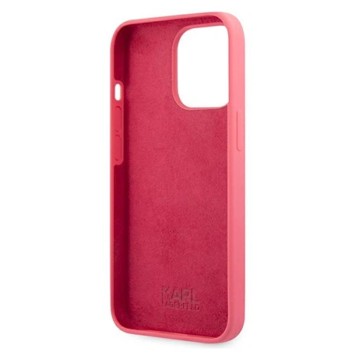 Kup Case Karl Lagerfeld KLHCP13XSSKCP Apple iPhone 13 Pro Max Hardcase rosa/pink Silikon Karl & Choupette - KLD699PNK - {ean13} - Sklep Home Screen