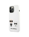 Kup Etui Karl Lagerfeld KLHCP13XSSKCW Apple iPhone 13 Pro Max hardcase bílý/white Silicone Karl & Choupette - KLD700WHT - {ean13} - Sklep Home Screen