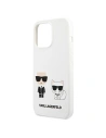 Kup Etui Karl Lagerfeld KLHCP13XSSKCW Apple iPhone 13 Pro Max hardcase bílý/white Silicone Karl & Choupette - KLD700WHT - {ean13} - Sklep Home Screen