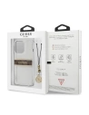 Buy Guess GUHCP13XKB4GBR Apple iPhone 13 Pro Max Transparent hardcase 4G Brown Strap Charm - GUE1342CL - {ean13} - Home Screen Store Europe