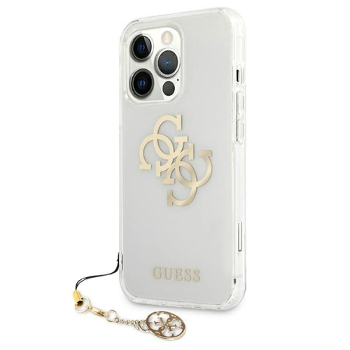 Kup Case Guess GUHCP13XKS4GGO Apple iPhone 13 Pro Max Transparent hardcase 4G Gold Charms Collection - GUE1344CL - {ean13} - Sklep Home Screen