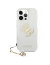 Buy Guess GUHCP13XKS4GGO Apple iPhone 13 Pro Max Transparent hardcase 4G Gold Charms Collection - GUE1344CL - {ean13} - Home Screen Store Europe