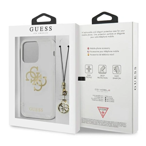 Kup Case Guess GUHCP13XKS4GGO Apple iPhone 13 Pro Max Transparent hardcase 4G Gold Charms Collection - GUE1344CL - {ean13} - Sklep Home Screen