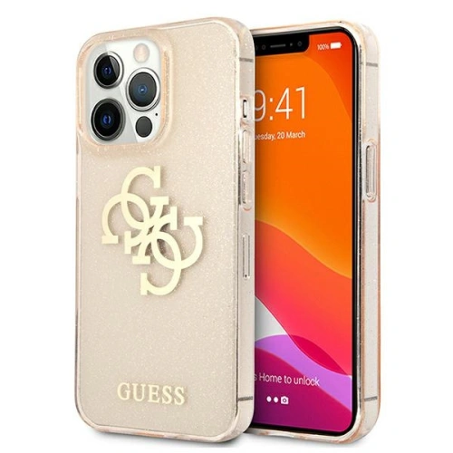 Kup Etui Guess GUHCP13XPCUGL4GGO Apple iPhone 13 Pro Max auriu/gold hard case Glitter 4G Big Logo - GUE1346GLD - {ean13} - Sklep Home Screen