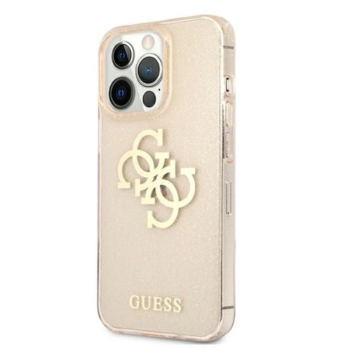 Kup Etui Guess GUHCP13XPCUGL4GGO Apple iPhone 13 Pro Max auriu/gold hard case Glitter 4G Big Logo - GUE1346GLD - {ean13} - Sklep Home Screen