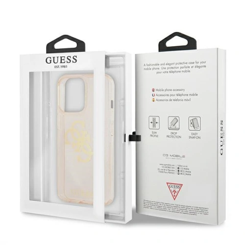 Kup Etui Guess GUHCP13XPCUGL4GGO Apple iPhone 13 Pro Max auriu/gold hard case Glitter 4G Big Logo - GUE1346GLD - {ean13} - Sklep Home Screen