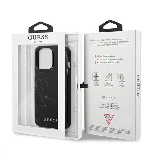 Kup Etui Guess GUHCP13XPCUMABK Apple iPhone 13 Pro Max negru/black hardcase Marble - GUE1347BLK - {ean13} - Sklep Home Screen