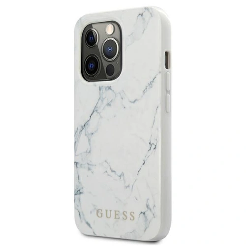 Kup Case Guess GUHCP13XPCUMAWH Apple iPhone 13 Pro Max weiß/white hardcase Marmor - GUE1348WHT - {ean13} - Sklep Home Screen