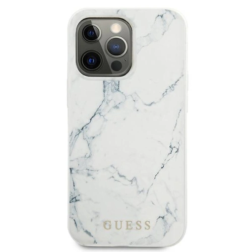 Kup Case Guess GUHCP13XPCUMAWH Apple iPhone 13 Pro Max weiß/white hardcase Marmor - GUE1348WHT - {ean13} - Sklep Home Screen