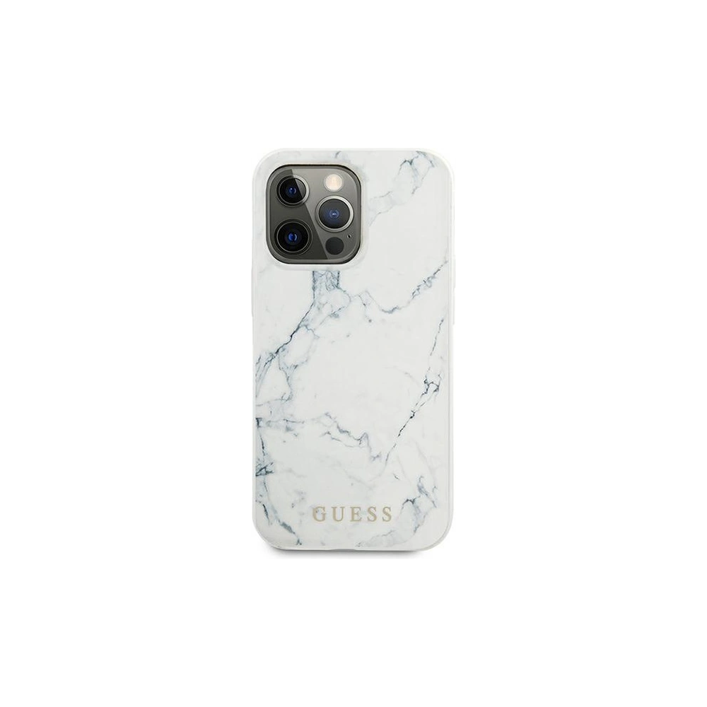 Etui Guess GUHCP13XPCUMAWH Apple iPhone 13 Pro Max biały/white hardcase Marble
