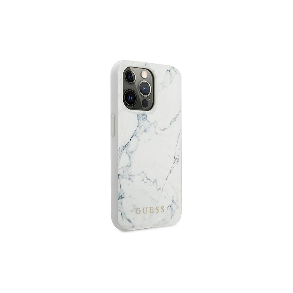 Etui Guess GUHCP13XPCUMAWH Apple iPhone 13 Pro Max biały/white hardcase Marble