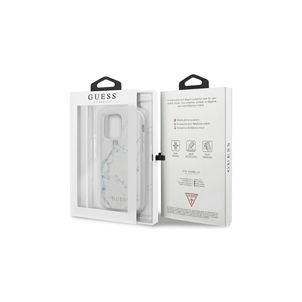 Etui Guess GUHCP13XPCUMAWH Apple iPhone 13 Pro Max biały/white hardcase Marble