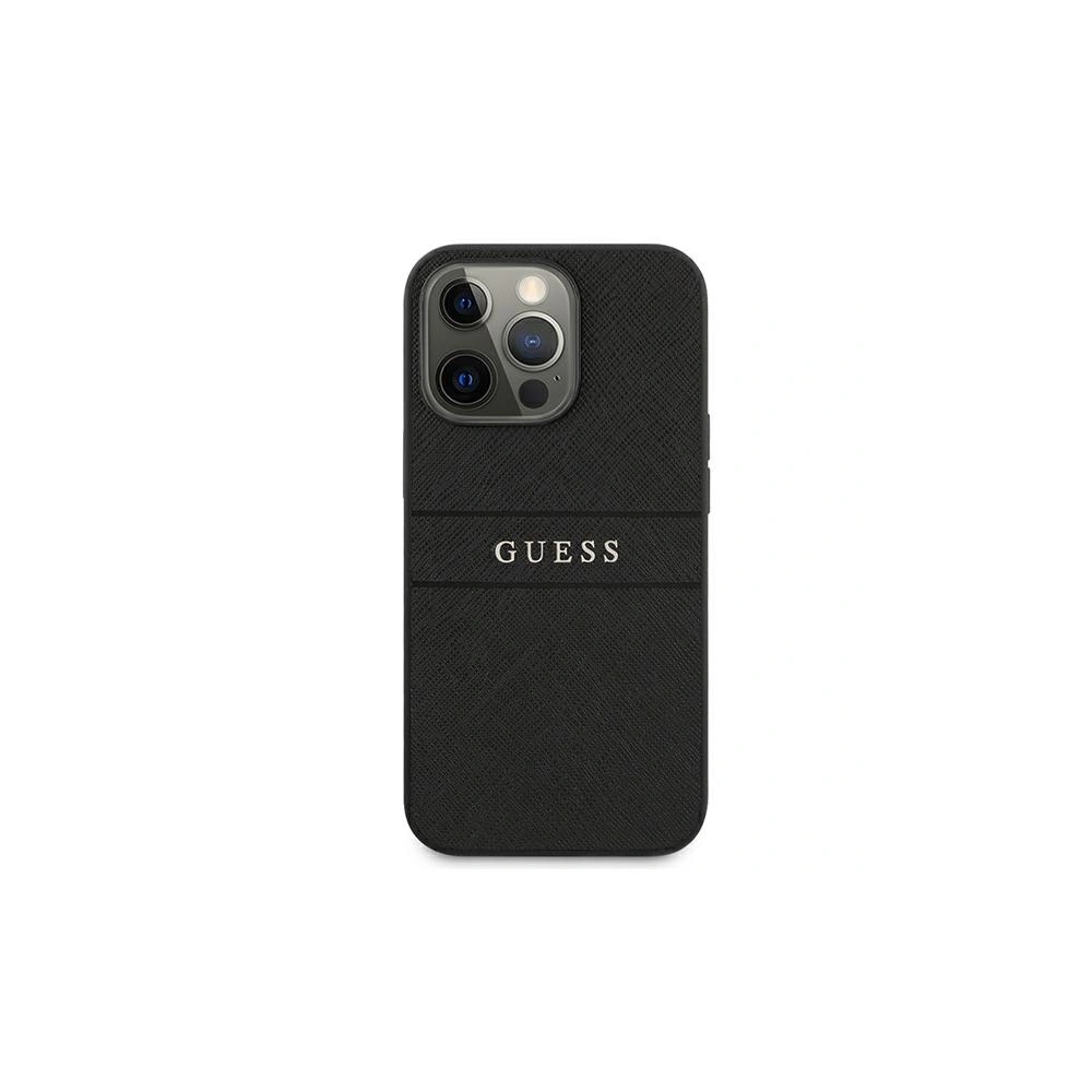 Etui Guess GUHCP13XPSASBBK Apple iPhone 13 Pro Max czarny/black Saffiano Strap