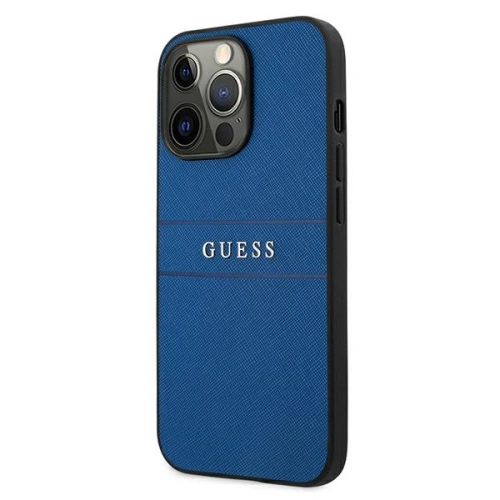 Kup Etui Guess GUHCP13XPSASBBL Apple iPhone 13 Pro Max niebieski/blue Saffiano Strap - GUE1350BLU - {ean13} - Sklep Home Screen