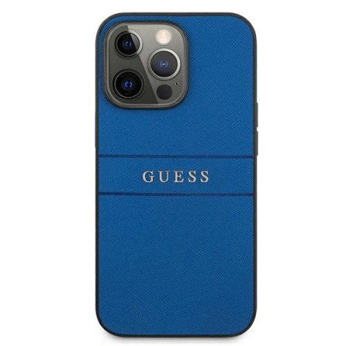 Kup Etui Guess GUHCP13XPSASBBL Apple iPhone 13 Pro Max niebieski/blue Saffiano Strap - GUE1350BLU - {ean13} - Sklep Home Screen