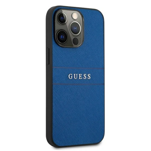 Kup Etui Guess GUHCP13XPSASBBL Apple iPhone 13 Pro Max albastru/blue Saffiano Strap - GUE1350BLU - {ean13} - Sklep Home Screen