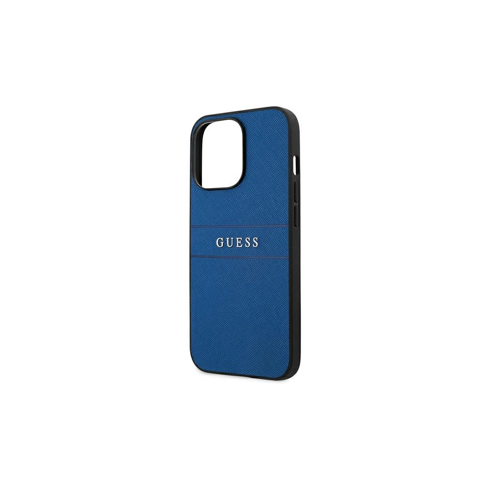 Etui Guess GUHCP13XPSASBBL Apple iPhone 13 Pro Max niebieski/blue Saffiano Strap