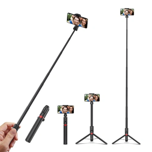 Buy Selfie stick, Bluetooth tripod BlitzWolf BW-BS10 Plus for smartphones (black) - BLZ392 - {ean13} - Home Screen Store Europe