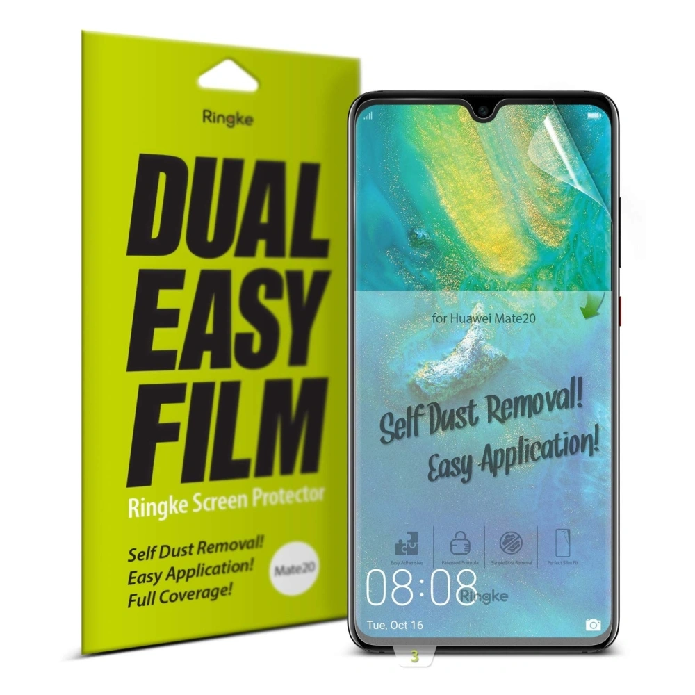 Folia Ringke Dual Easy Full Cover Huawei Mate 20 Case Friendly