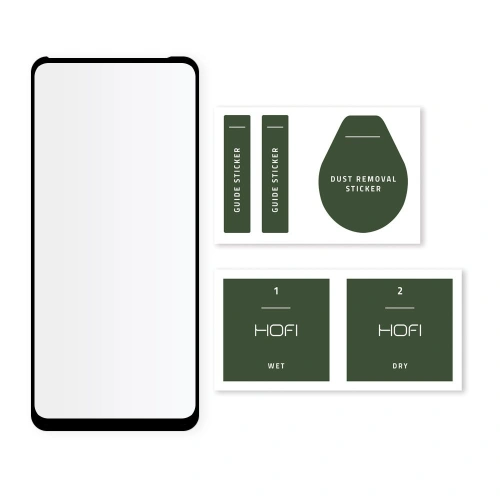 Kup Gehärtetes Glas Hofi Glass Pro+ Redmi Note 9T 5G Schwarz - HOFI078BLK - {ean13} - Sklep Home Screen