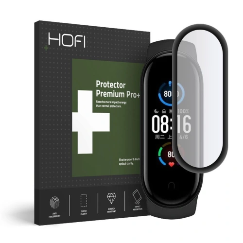 Kup Hibrid üveg Hofi Hybrid Glass Xiaomi Mi Band 5 Fekete - HOFI096BLK - {ean13} - Sklep Home Screen