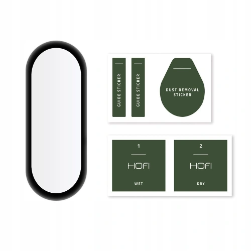 Kup Hibrid üveg Hofi Hybrid Glass Xiaomi Mi Band 6 Fekete - HOFI105BLK - {ean13} - Sklep Home Screen