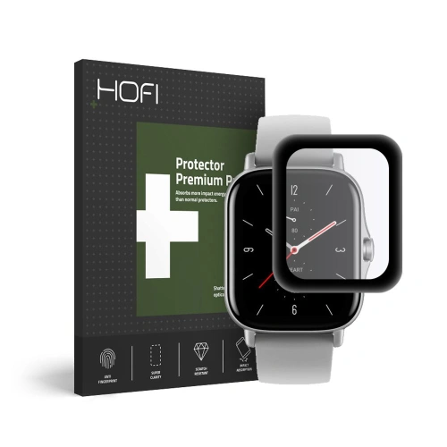Kup Hibrid üveg Hofi Hybrid Glass Amazfit GTS 2/2e Fekete - HOFI107BLK - {ean13} - Sklep Home Screen
