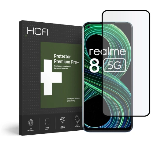 Kup Edzett üveg Hofi Glass Pro+ Realme 8 5G/Narzo 30 5G Fekete - HOFI109BLK - {ean13} - Sklep Home Screen