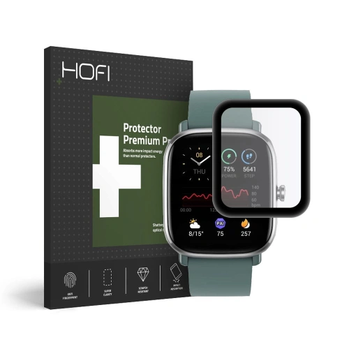 Buy Hofi Hybrid Glass Amazfit GTS 2 Mini Black - HOFI110BLK - {ean13} - Home Screen Store Europe