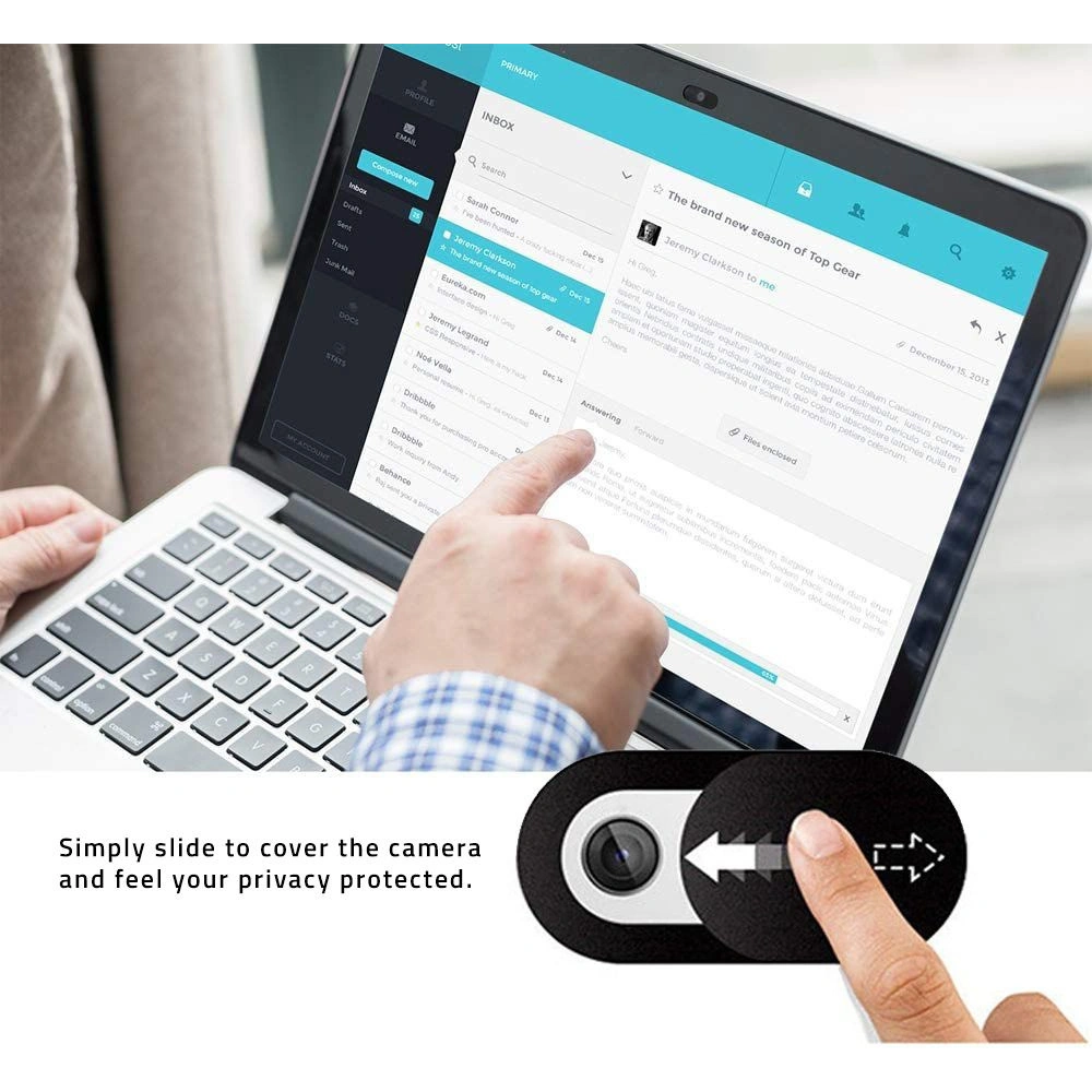 Przesłona kamery Hofi Slim Pro+ Webcam Cover Black