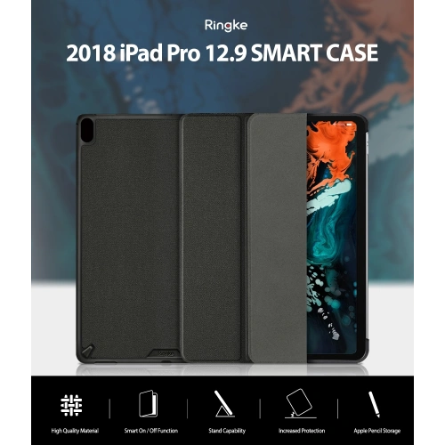 Buy Ringke Smart Case Apple iPad Pro 12.9 2018 Black - RGK825BLK - {ean13} - Home Screen Store Europe